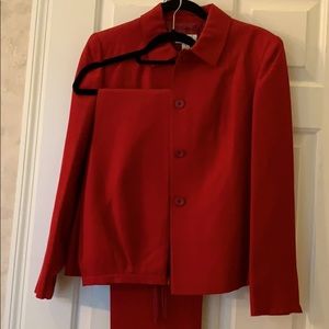 Beautiful red business or holiday suit